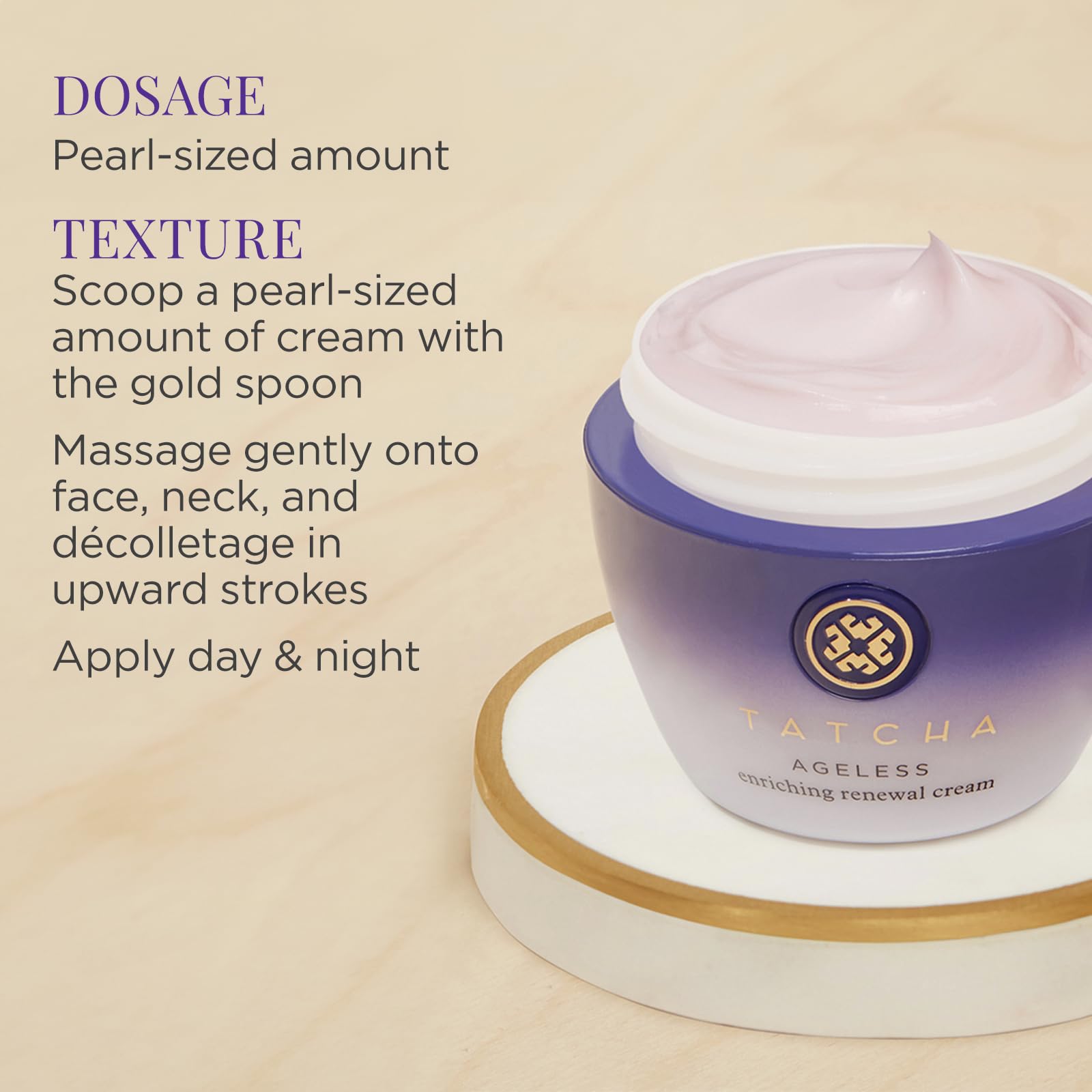 TATCHA Ageless Enriching Renewal Cream | Moisturizing Skin Cream for Firmer Skin to Reduce Appearance of Fine Lines and Wrinkles | 55 ml / 1.86 oz